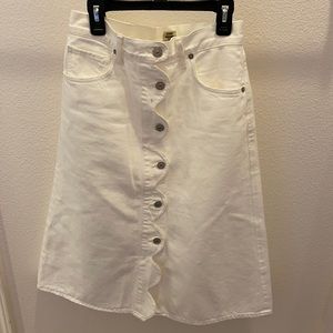 Citizen of Humanity white skirt jeans 25